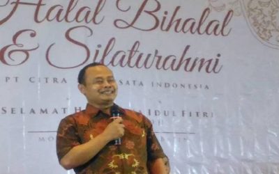Keluarga besar PT Citra Pariwisata Indonesia, menggelar acara Halal Bihalal dan Silaturahmi